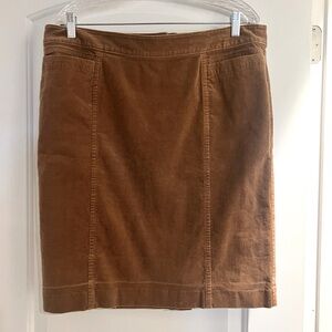 Ann Taylor corduroy skirt 
Size 16 
Knee length
